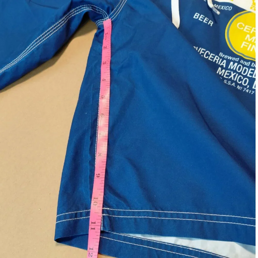 Y2K Corona Extra Men's Swim Trunks Board Shorts Large - Picture 7 of 12